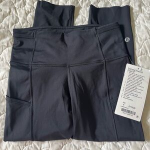 Lululemon fast and free crop 19” size 4 new with tags